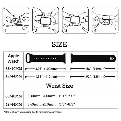 apple watch se strap size